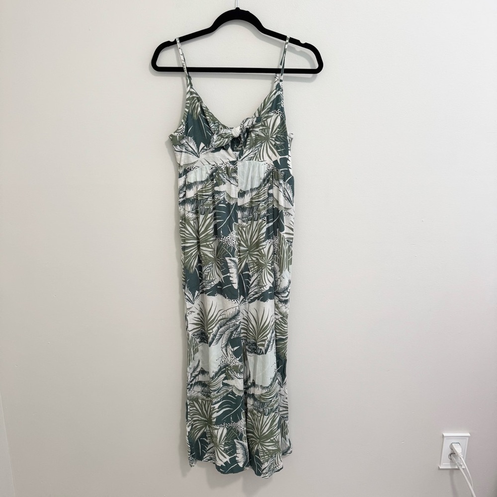 Aerie NWT Palm Print Tropical Jumpsuit - Picture 2 of 7